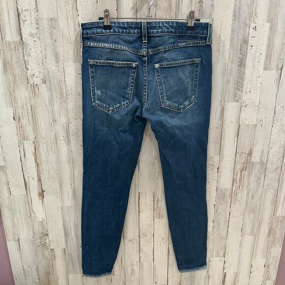 AMO Twist Blue Vixen With Destroy Skinny Jeans Womens Size 27 - Picture 3 of 7